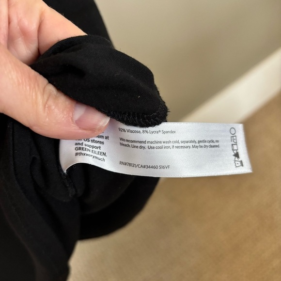 Eileen Fisher Soft Black Tunic Dress - size S - Picture 4 of 6